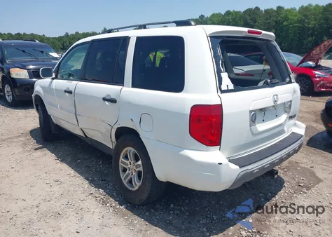 2004 Honda Pilot Ex-L из США, поврежденный, VIN 5FNYF18674B011486
